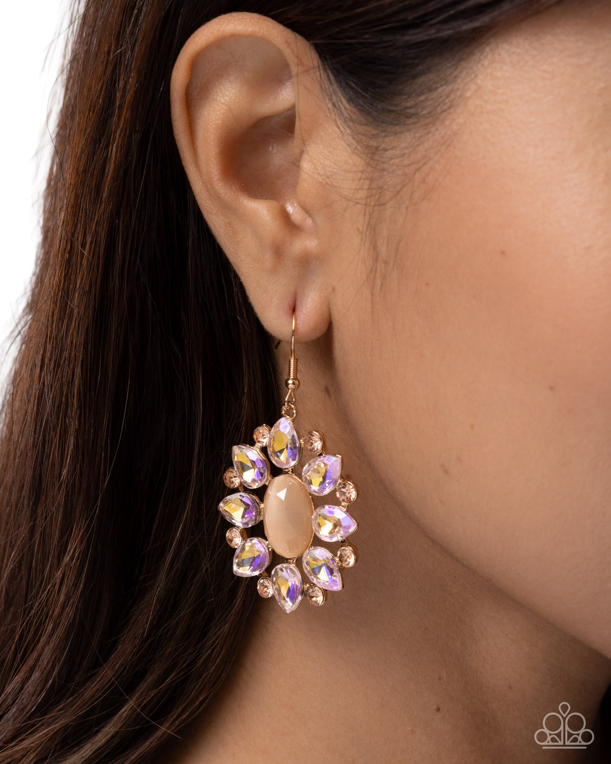 Impressive Array - gold - Paparazzi earrings