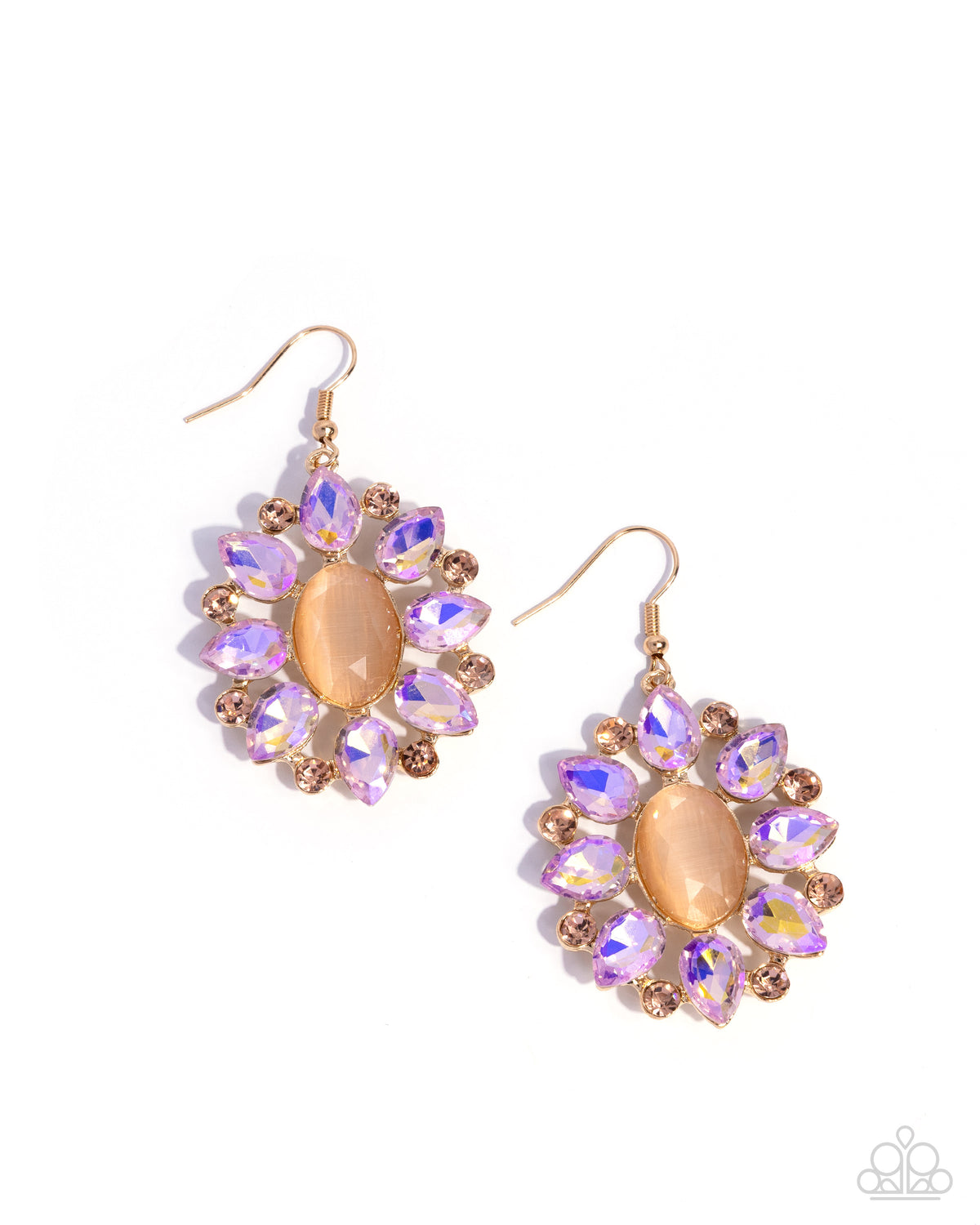 Impressive Array - gold - Paparazzi earrings