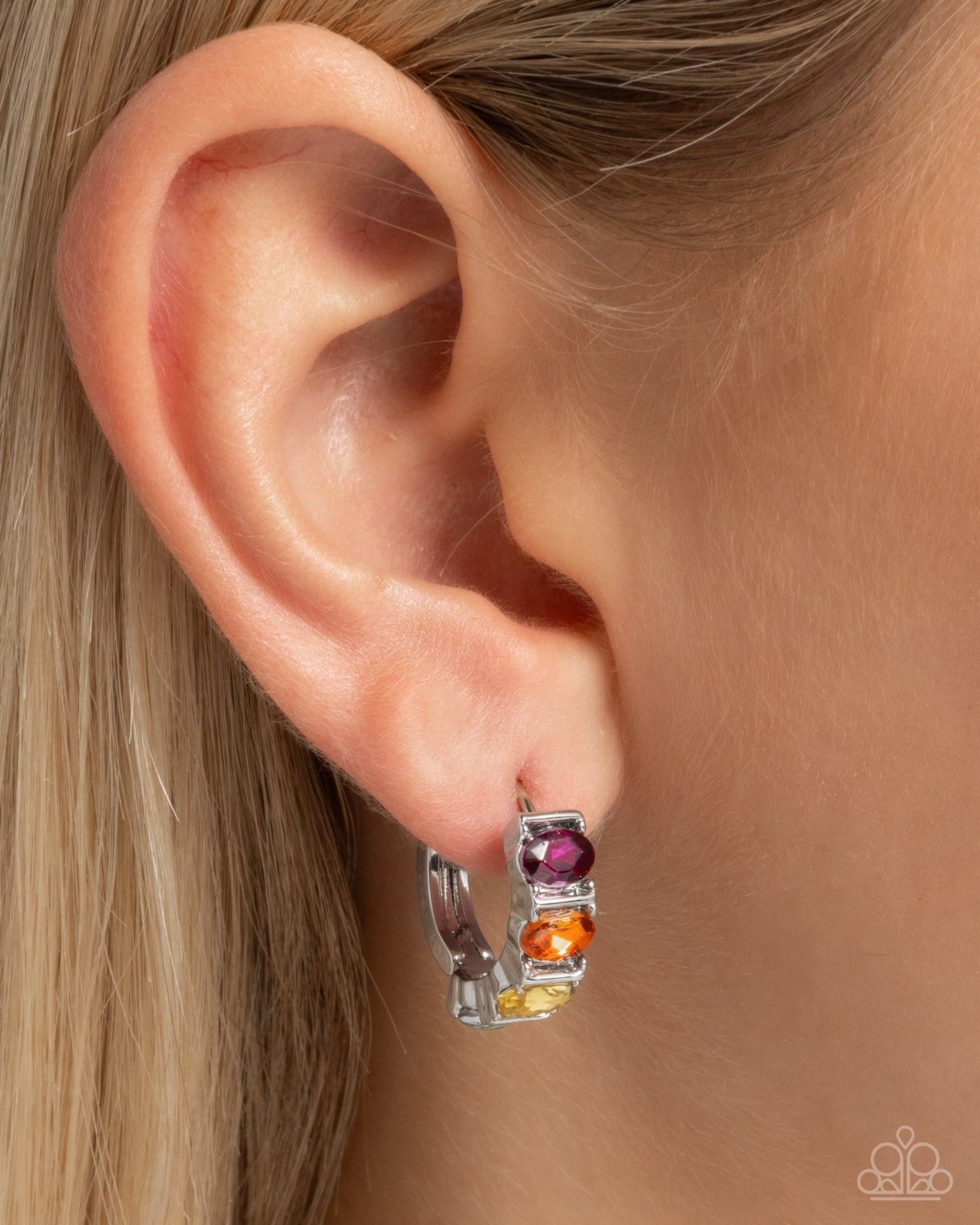 Impressive Impact - multi - Paparazzi earrings