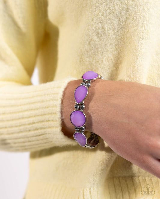 In All the BRIGHT Places - purple - Paparazzi bracelet