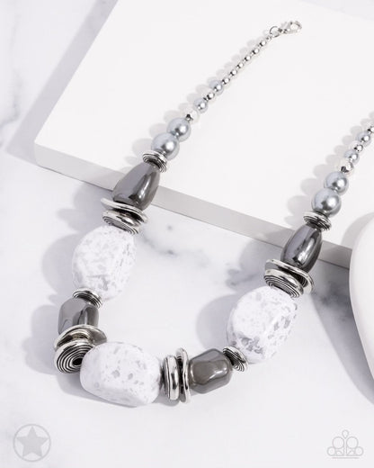 In Good Glazes - silver - Paparazzi necklace