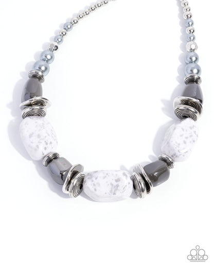 In Good Glazes - silver - Paparazzi necklace