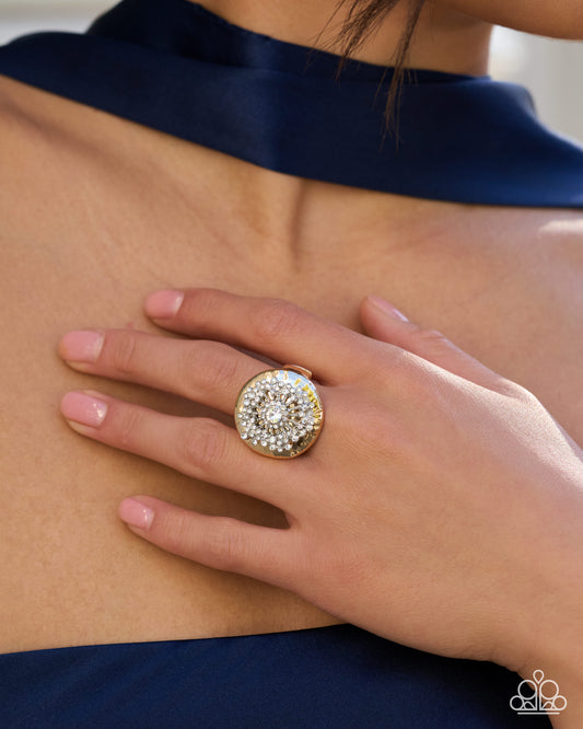 Indescribable Icon - gold - Paparazzi ring
