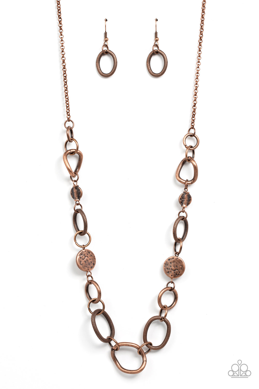 Industrial Intentions - copper - Paparazzi necklace