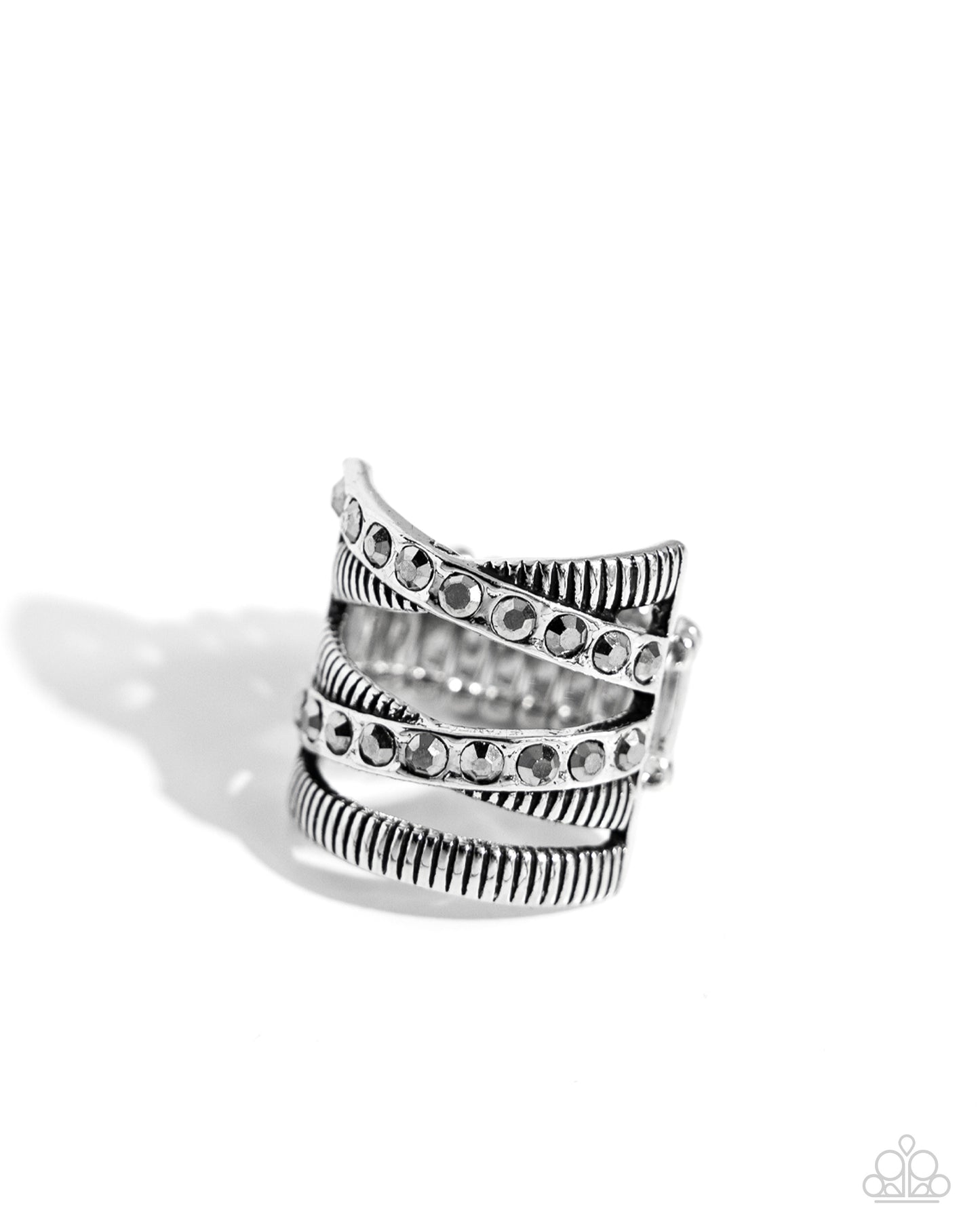 Industrial Intersection - silver - Paparazzi ring