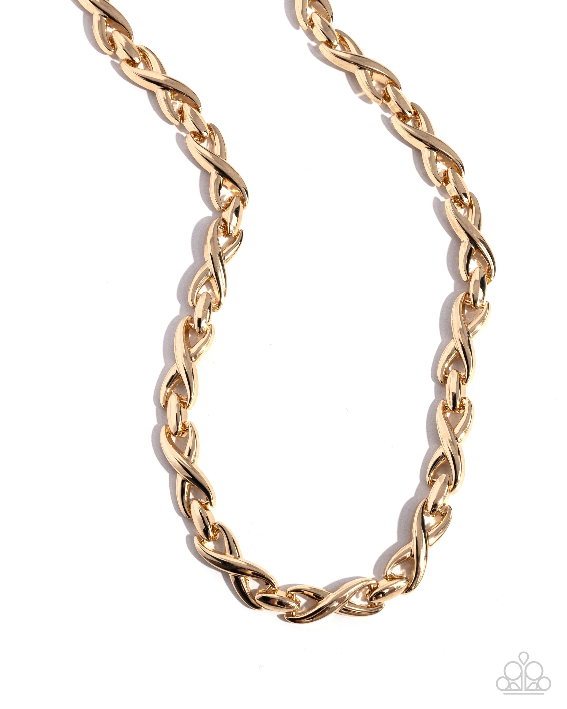 Infinite Influence - gold - Paparazzi necklace