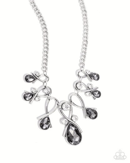 Infinity Institute - silver - Paparazzi necklace