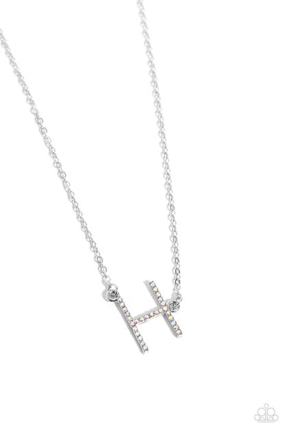 INITIALLY Yours - H - multi - Paparazzi necklace