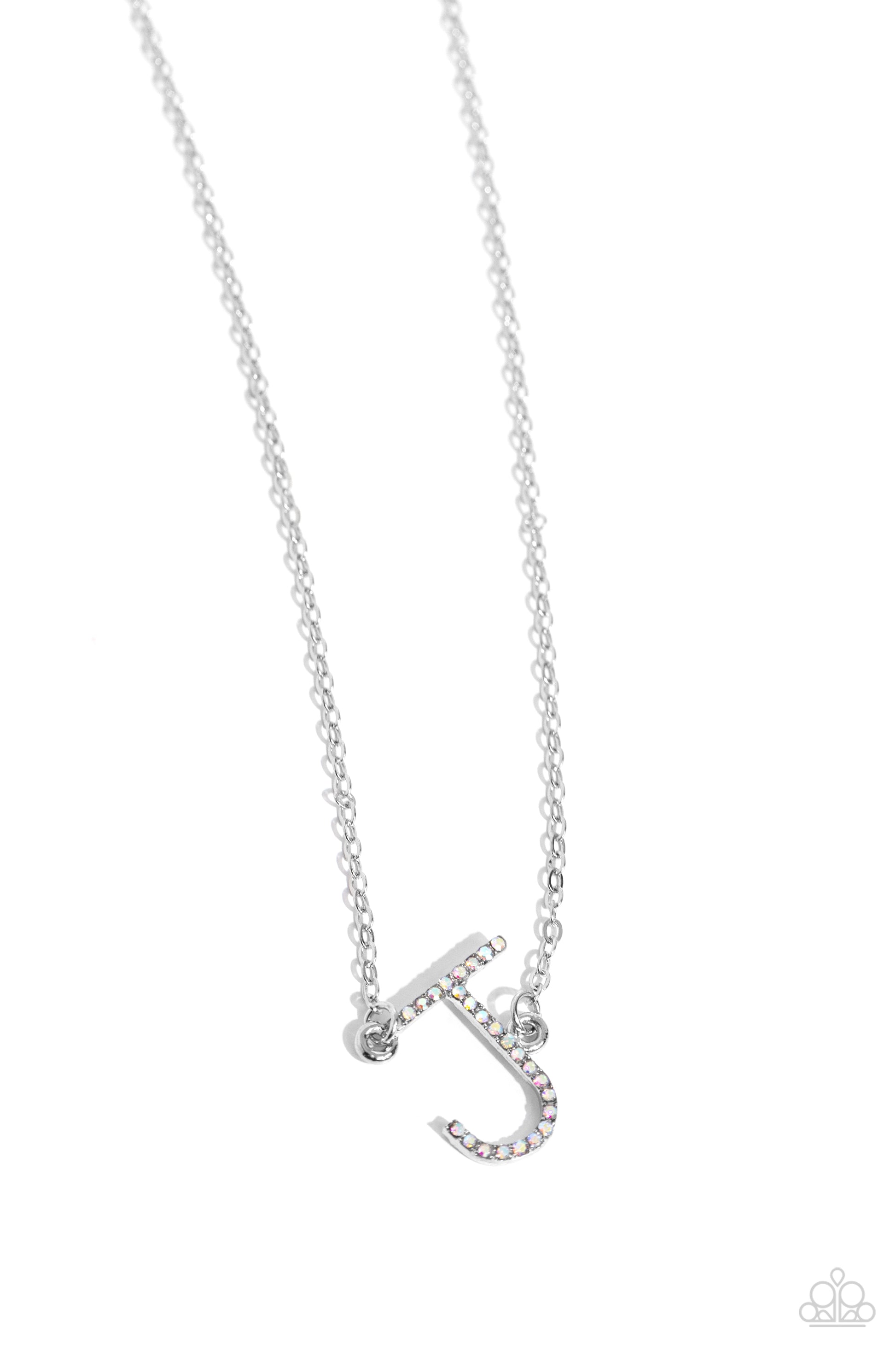 INITIALLY Yours - J - multi - Paparazzi necklace