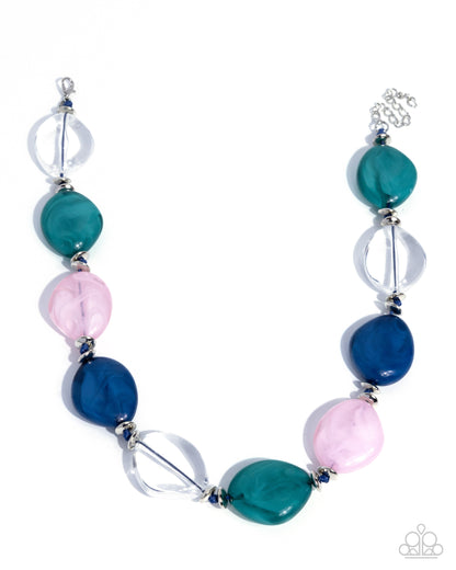 Innocent Improv - blue - Paparazzi necklace