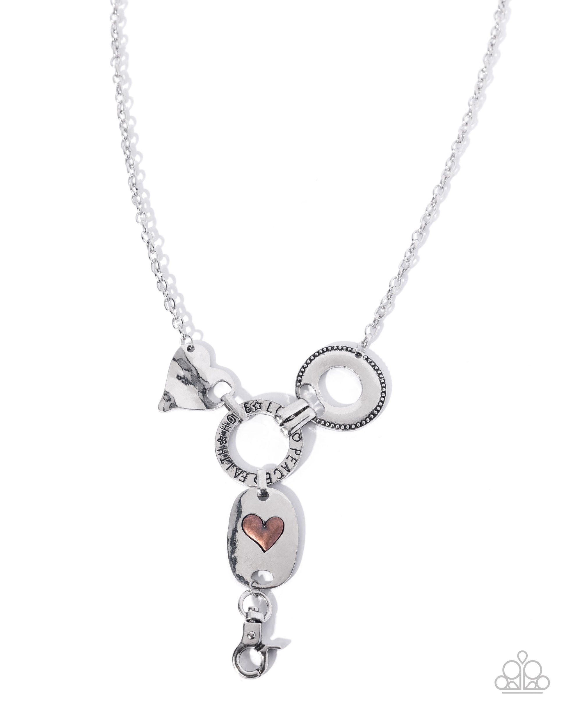 Inspirational Ideal - silver - Paparazzi LANYARD necklace