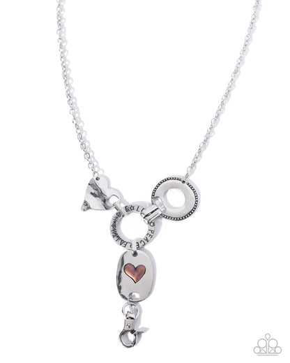 Inspirational Ideal - silver - Paparazzi LANYARD necklace