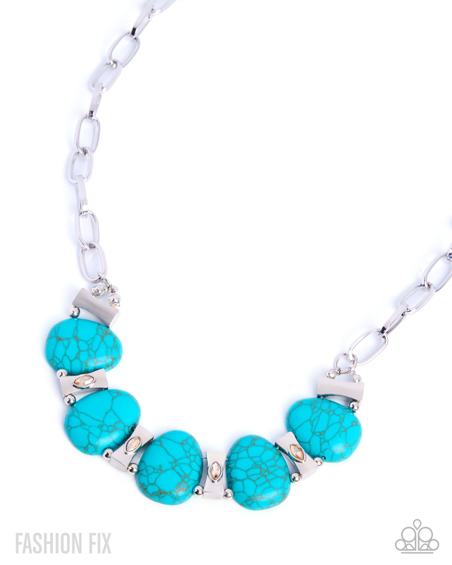 Inspired Art - blue - Paparazzi necklace