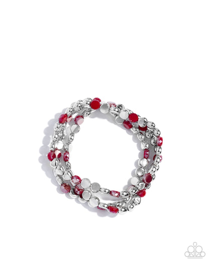 Instant Shimmer - red - Paparazzi bracelet