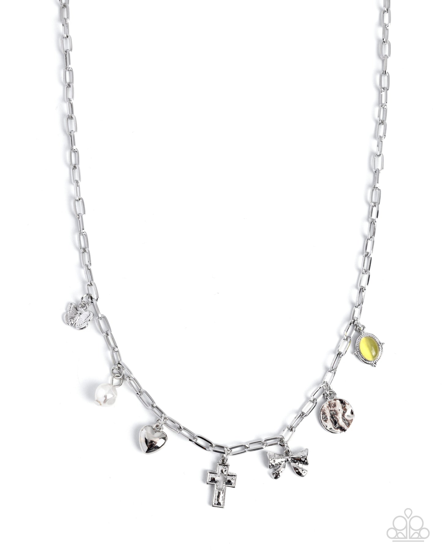 Intellectual Icon - yellow - Paparazzi necklace