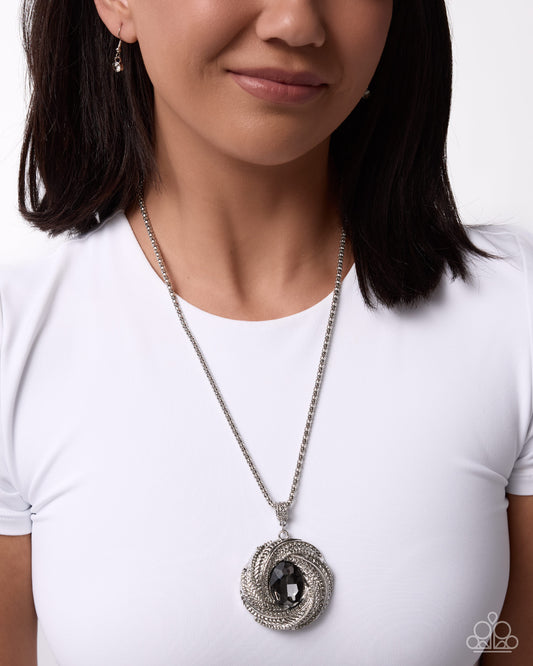 Intense Illusion - silver - Paparazzi necklace