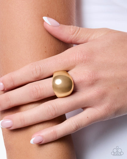 Intense Instinct - gold - Paparazzi ring