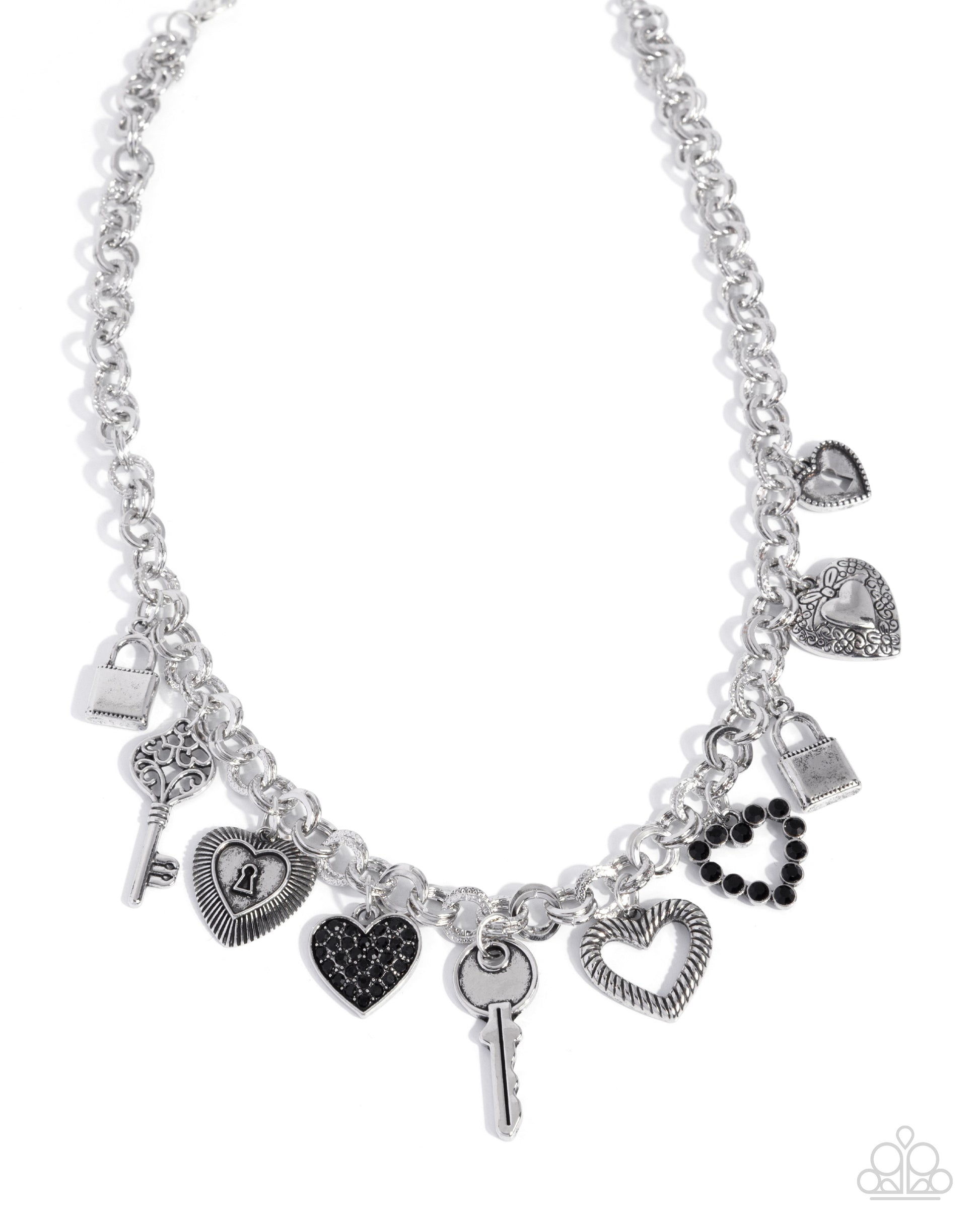 Intentional Icon - black - Paparazzi necklace