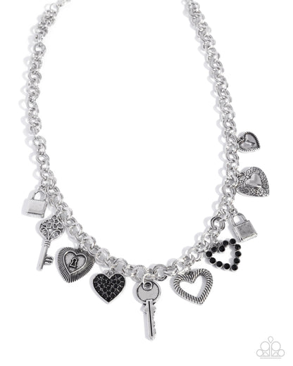 Intentional Icon - black - Paparazzi necklace