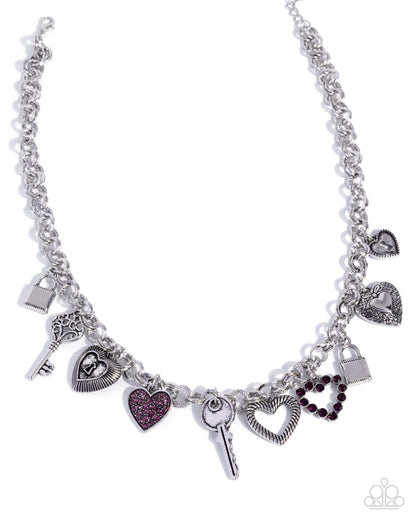Intentional Icon - purple - Paparazzi necklace