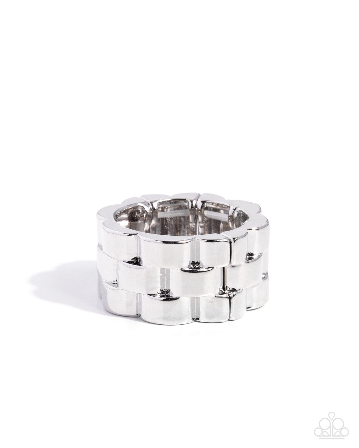 Interlocked Identity - silver - Paparazzi MENS ring