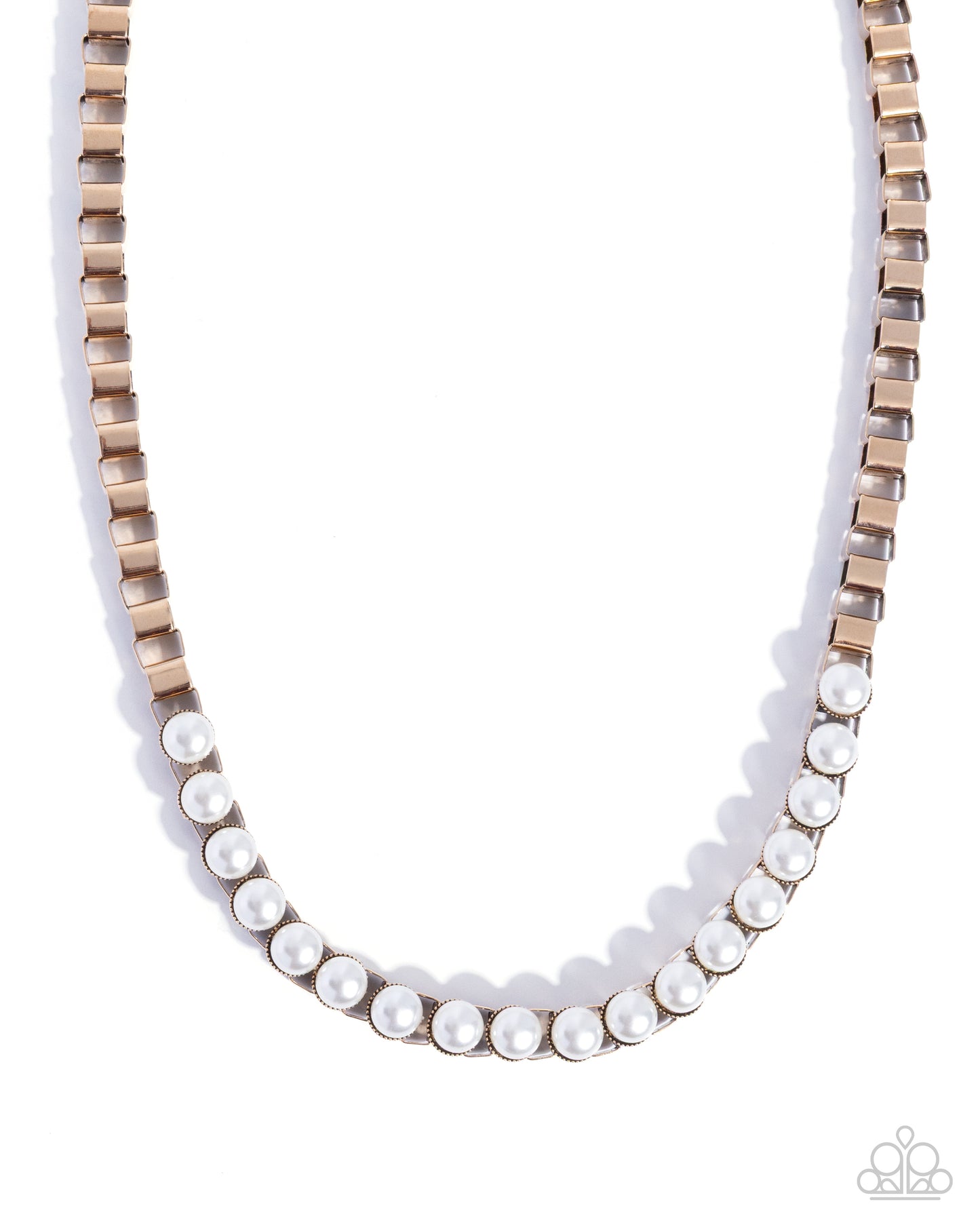 Interlocked Indulgence - gold - Paparazzi necklace