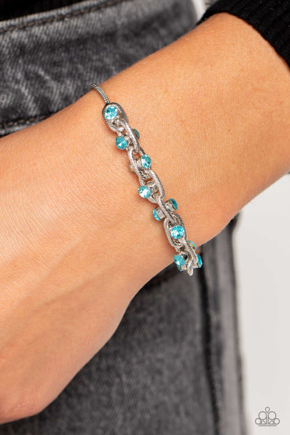 Intertwined Illusion - blue - Paparazzi bracelet