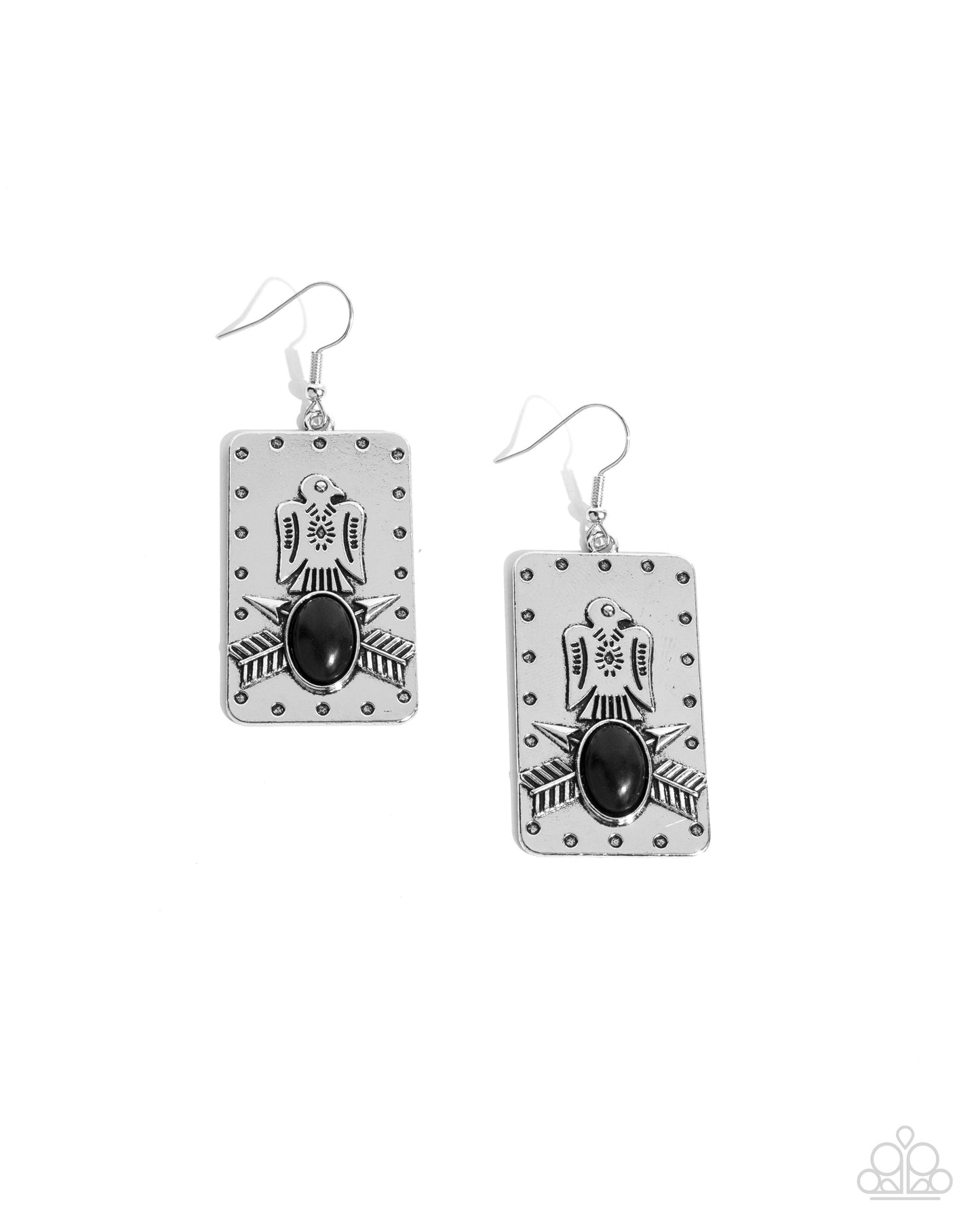Invincible Icon - black - Paparazzi earrings