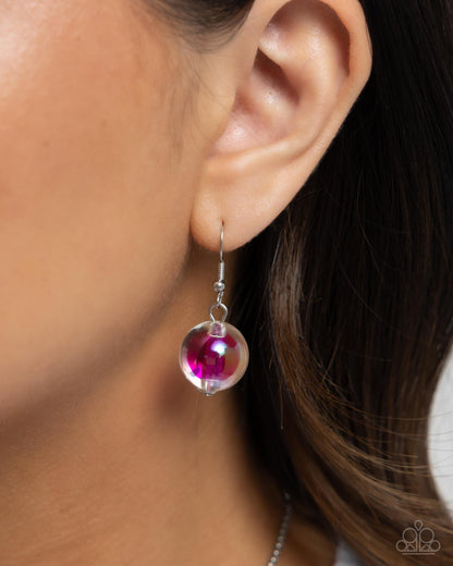 Iridescent Identity - pink - Paparazzi necklace