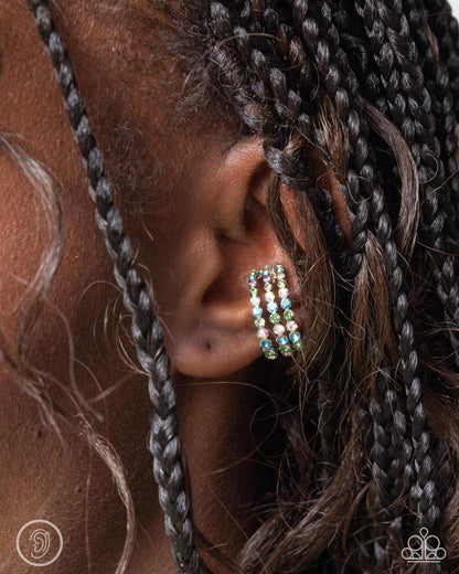 Iridescent Influence - multi - Paparazzi ear cuff