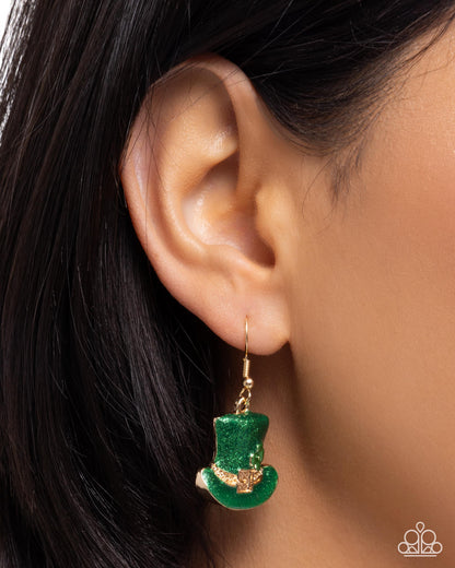 Irish Jig - green - Paparazzi earrings