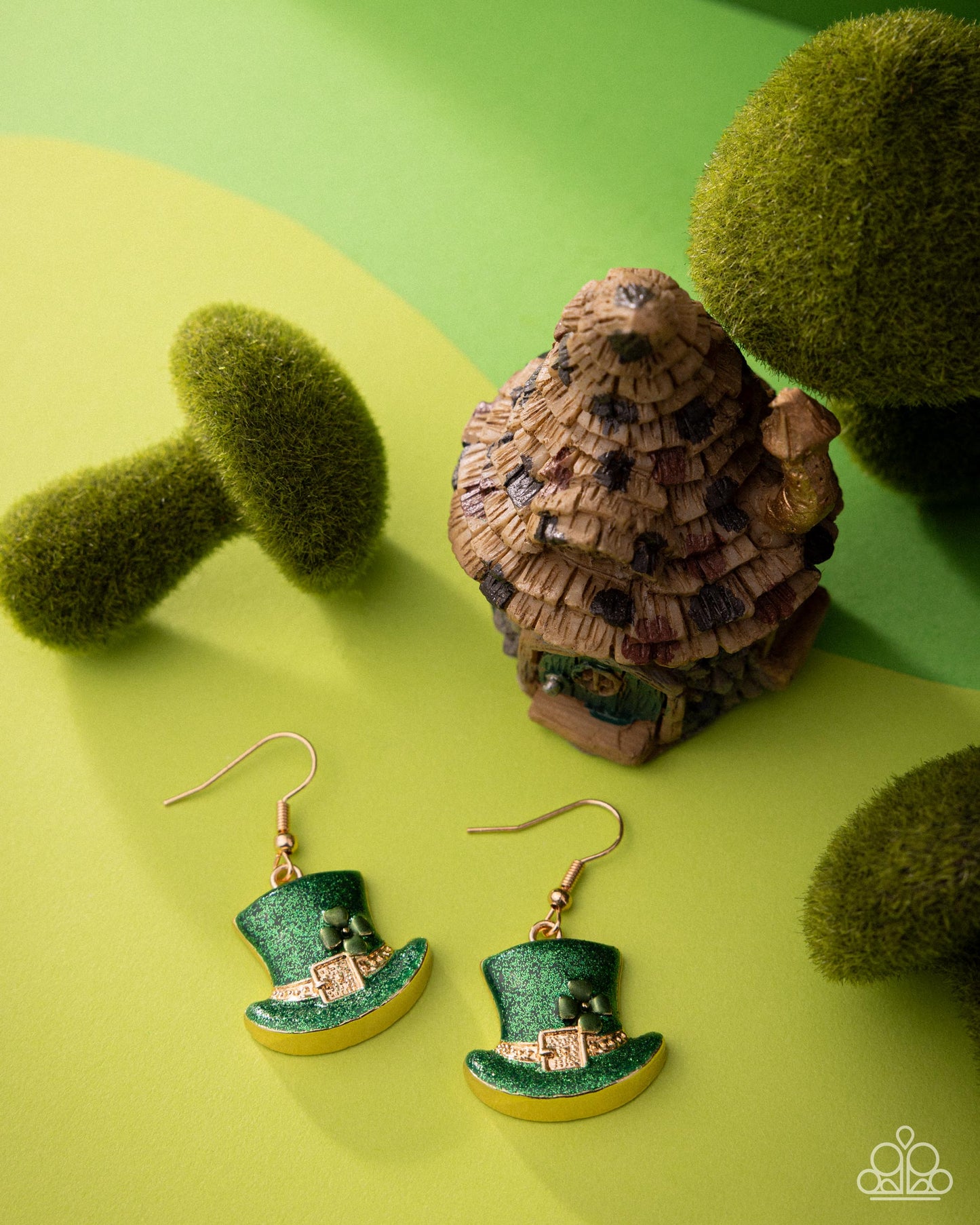 Irish Jig - green - Paparazzi earrings