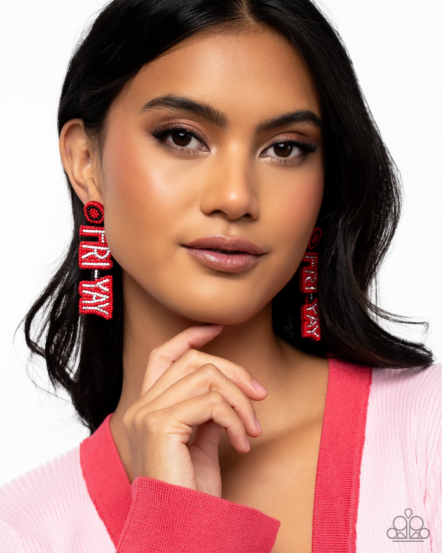 Its Friday - red - Paparazzi earrings