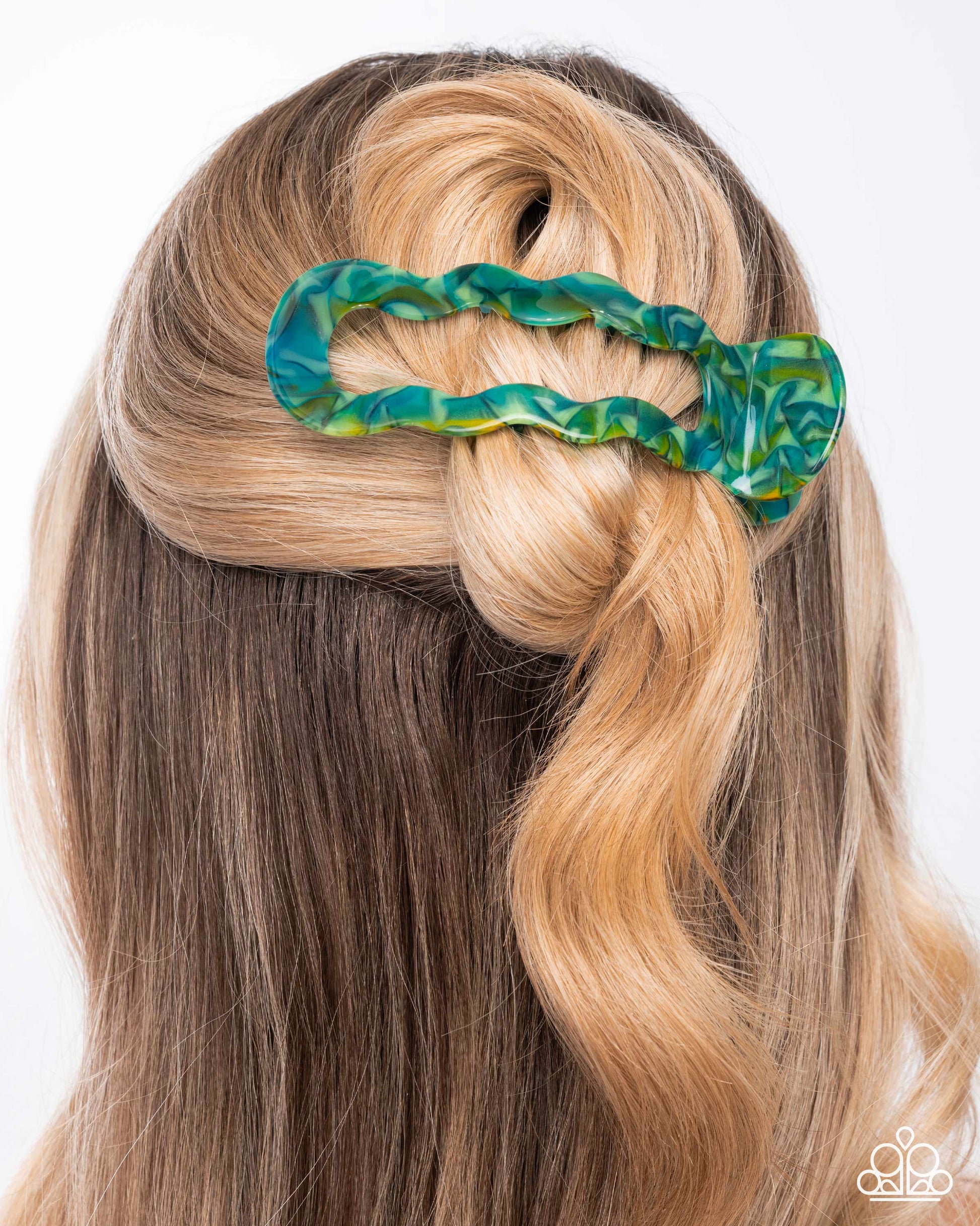 Jovial Jellyfish - green - Paparazzi hair clip