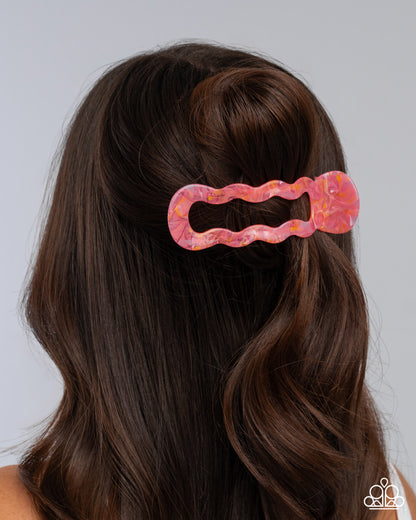 Jovial Jellyfish - pink - Paparazzi hair clip
