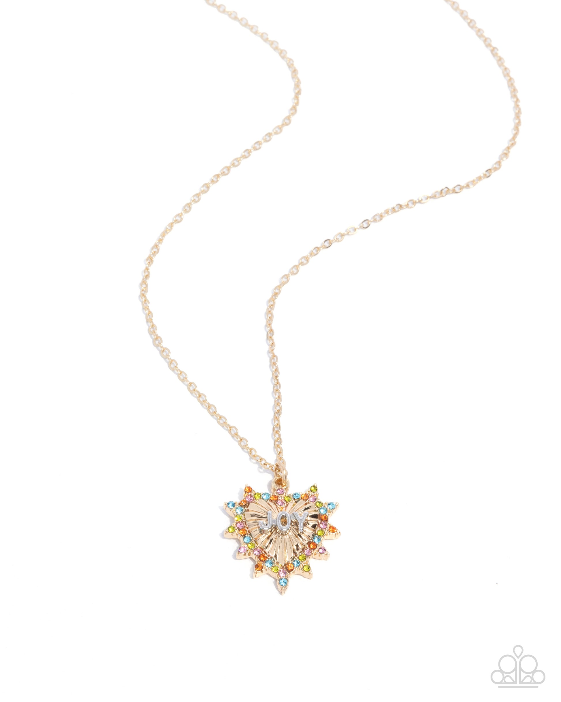 Joy to the World - gold - Paparazzi necklace