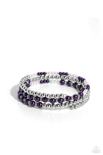 Just SASSING Through - purple - Paparazzi bracelet