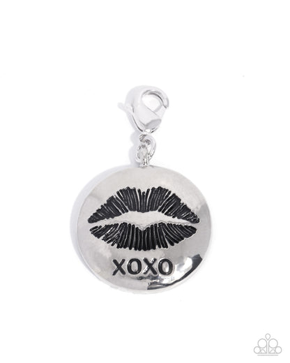 Just a Kiss - silver - Paparazzi charm bracelet