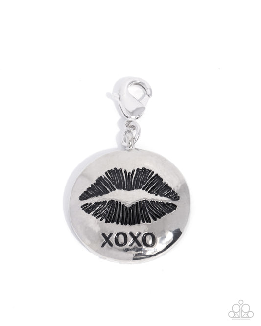 Just a Kiss - silver - Paparazzi charm bracelet