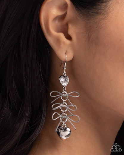 K-Pop Keepsake - silver - Paparazzi earrings