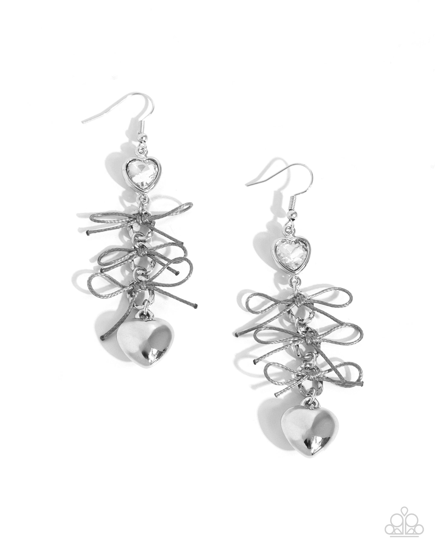 K-Pop Keepsake - silver - Paparazzi earrings