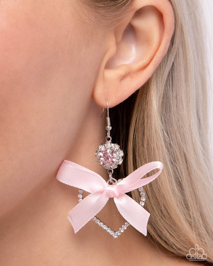 Kawaii Keepsake - pink - Paparazzi earrings