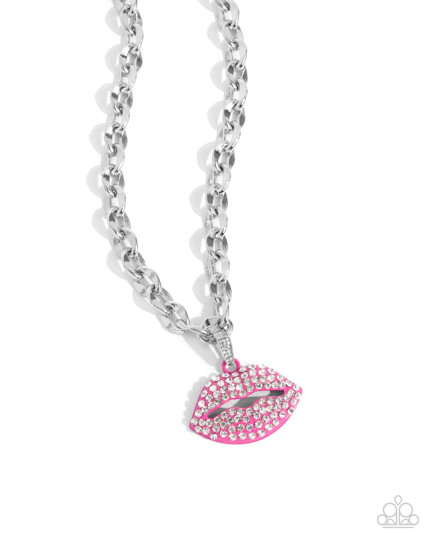 Keepsake Kisser - pink - Paparazzi necklace