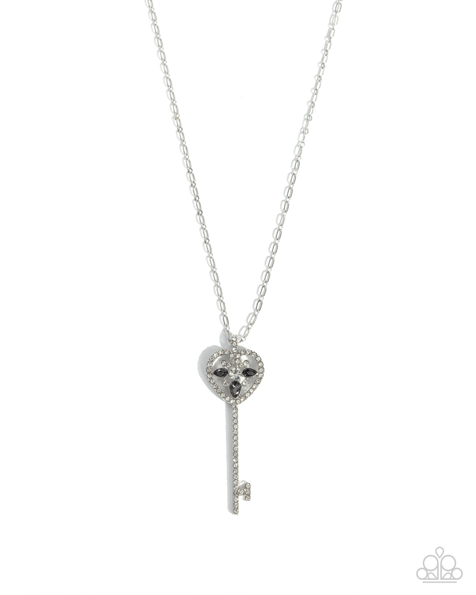 Key Candidate - silver - Paparazzi necklace
