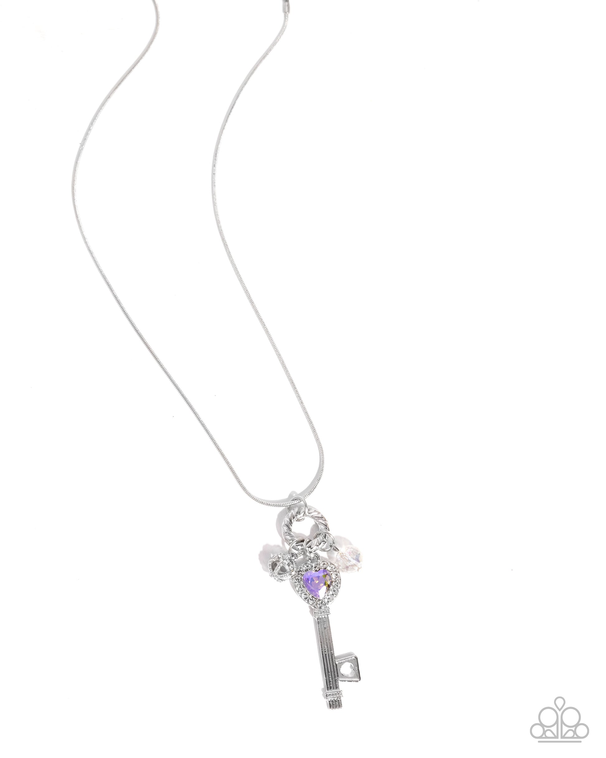 Key to the Kingdom - purple - Paparazzi necklace