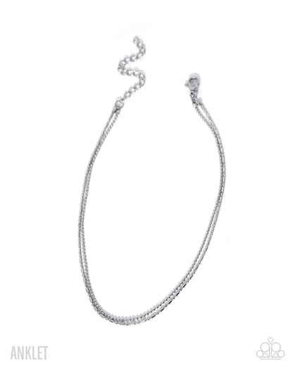 Killin Time - silver - Paparazzi anklet