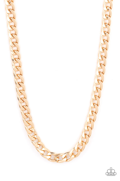Knockout Champ - gold - Paparazzi MENS necklace