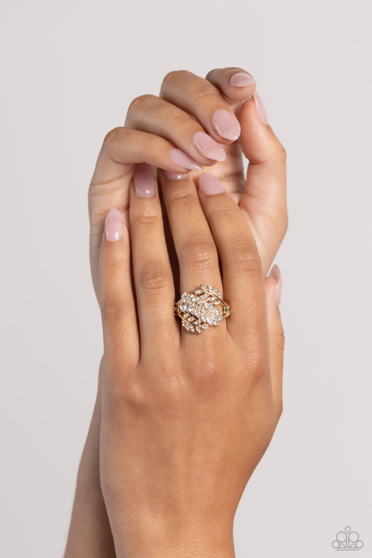 LEAF the Way - gold - Paparazzi ring