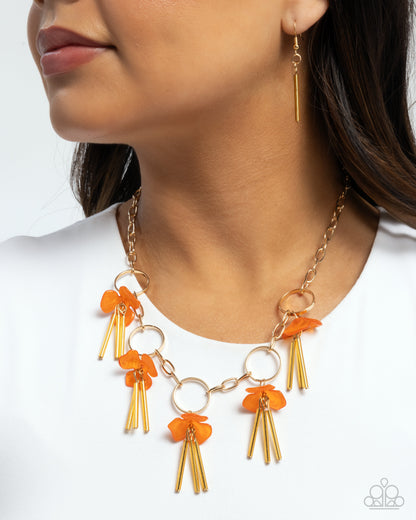 LEI of the Land - orange - Paparazzi necklace