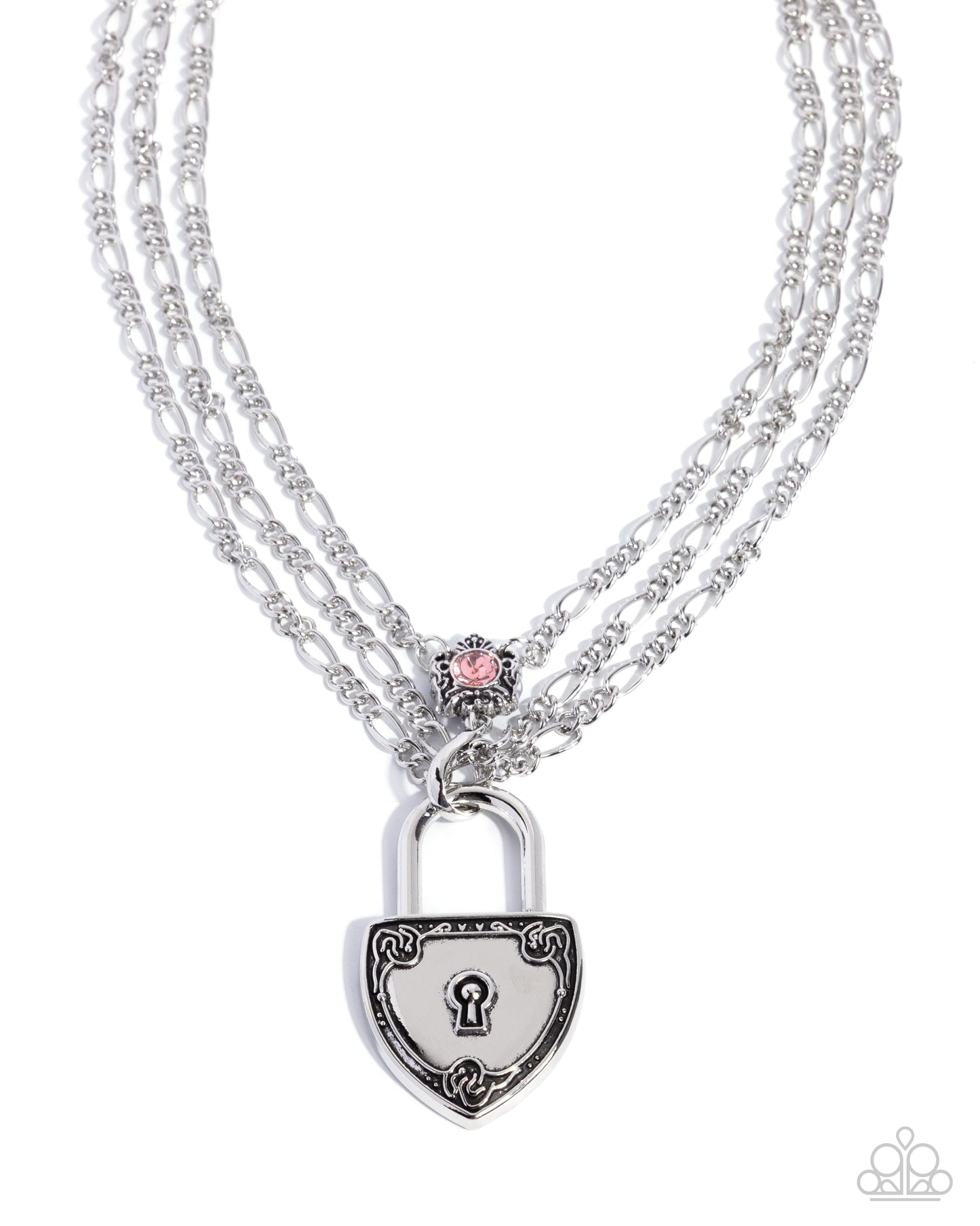 LOCK Show - pink - Paparazzi necklace